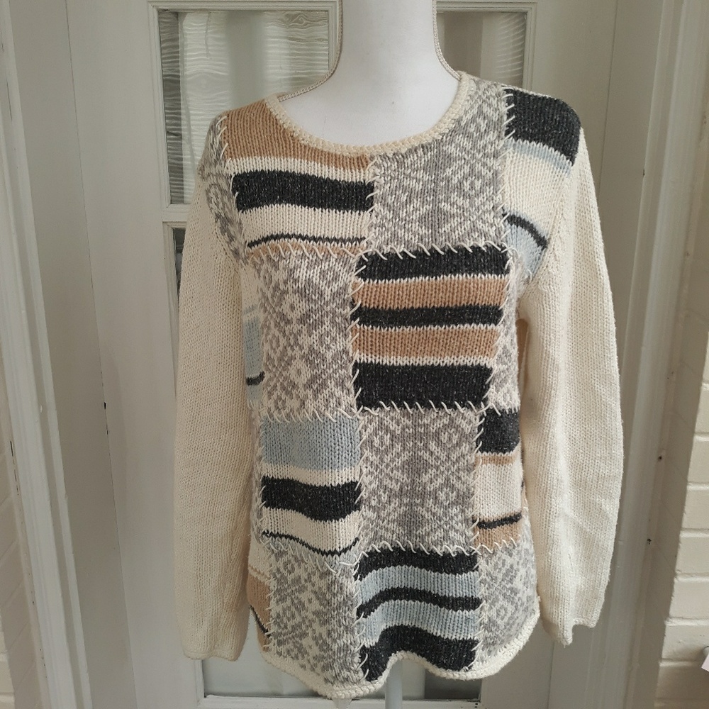 Liz Clairborne Sport Vintage Patchwork Sweater